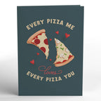 LP5529 PIZZA LOVE POP-UP CARDS 5x7"