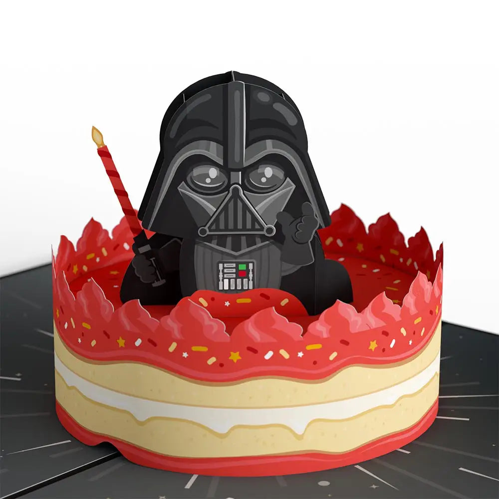 LP5021 STAR WARS DARTH VADER B-DAY CAKE CARD 5x7"