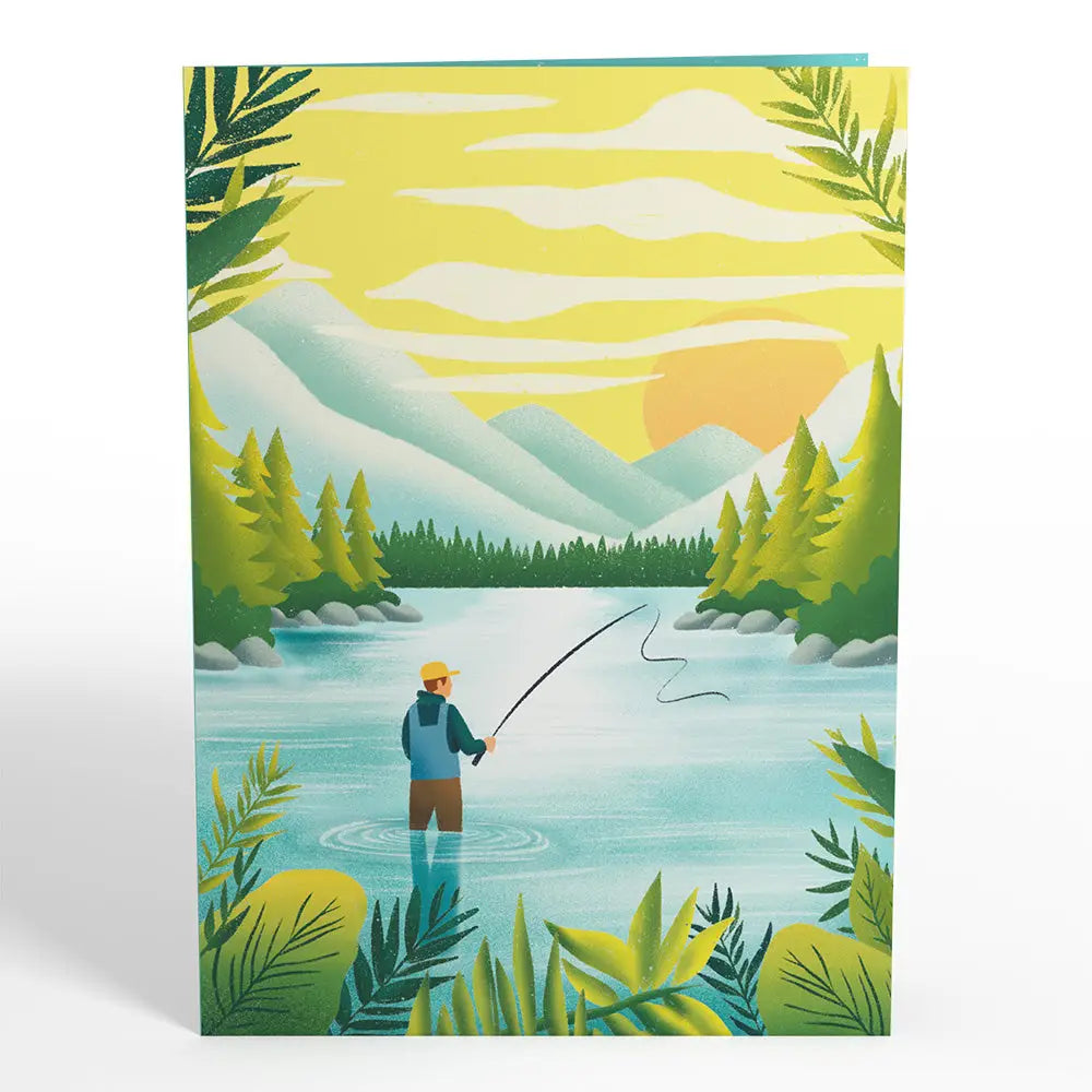 LP7344 GONE FISHING POP-UP 5x7"