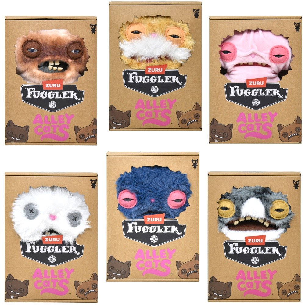 15752 ZURU FUGGLER 9" ALLEY CATS PLUSH