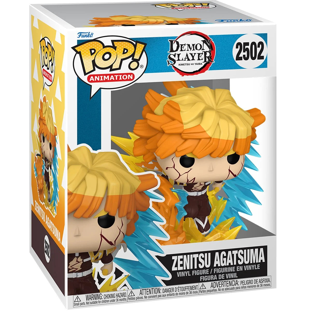 FU93894 DEMON SLAYER ZENITSU AGATSUMA PREMIUM FUNKO POP! VINYL FIGURE #2502