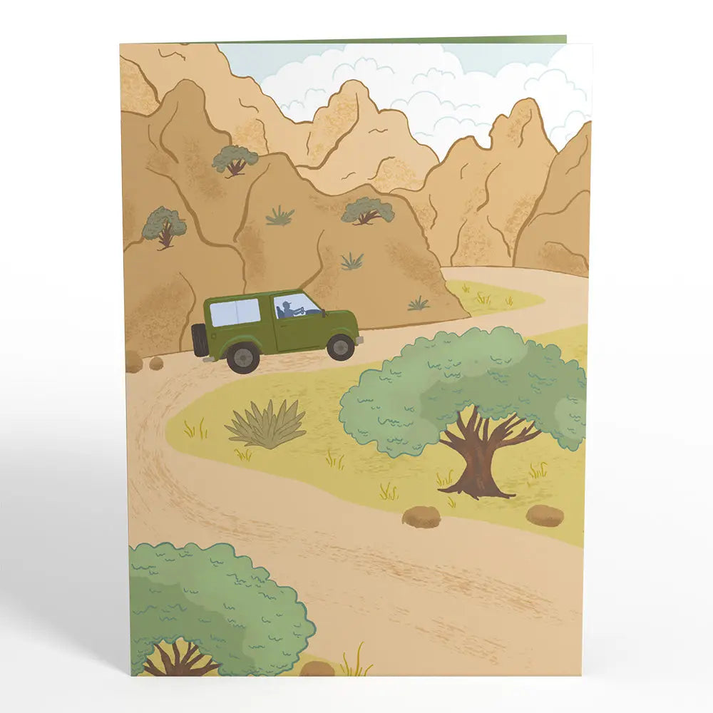 LP11986 OFF-ROAD ADVENTURE POP-UP CARD 5x7"