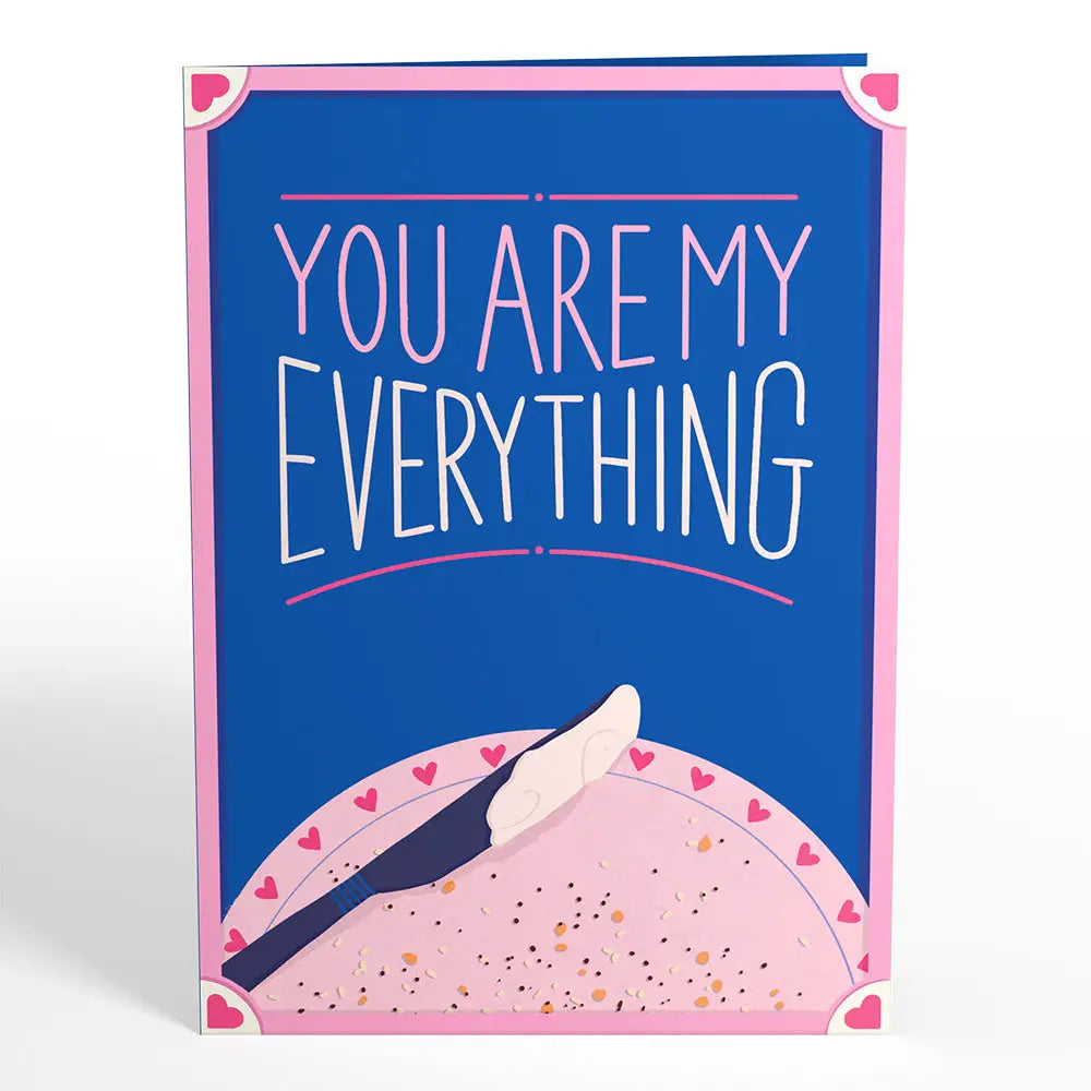 LP9654 YOU ARE MY EVERYTHING BAGEL CARD 5x7"