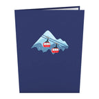 LP2204 SKI VILLAGE POP-UP CARD 5x7"