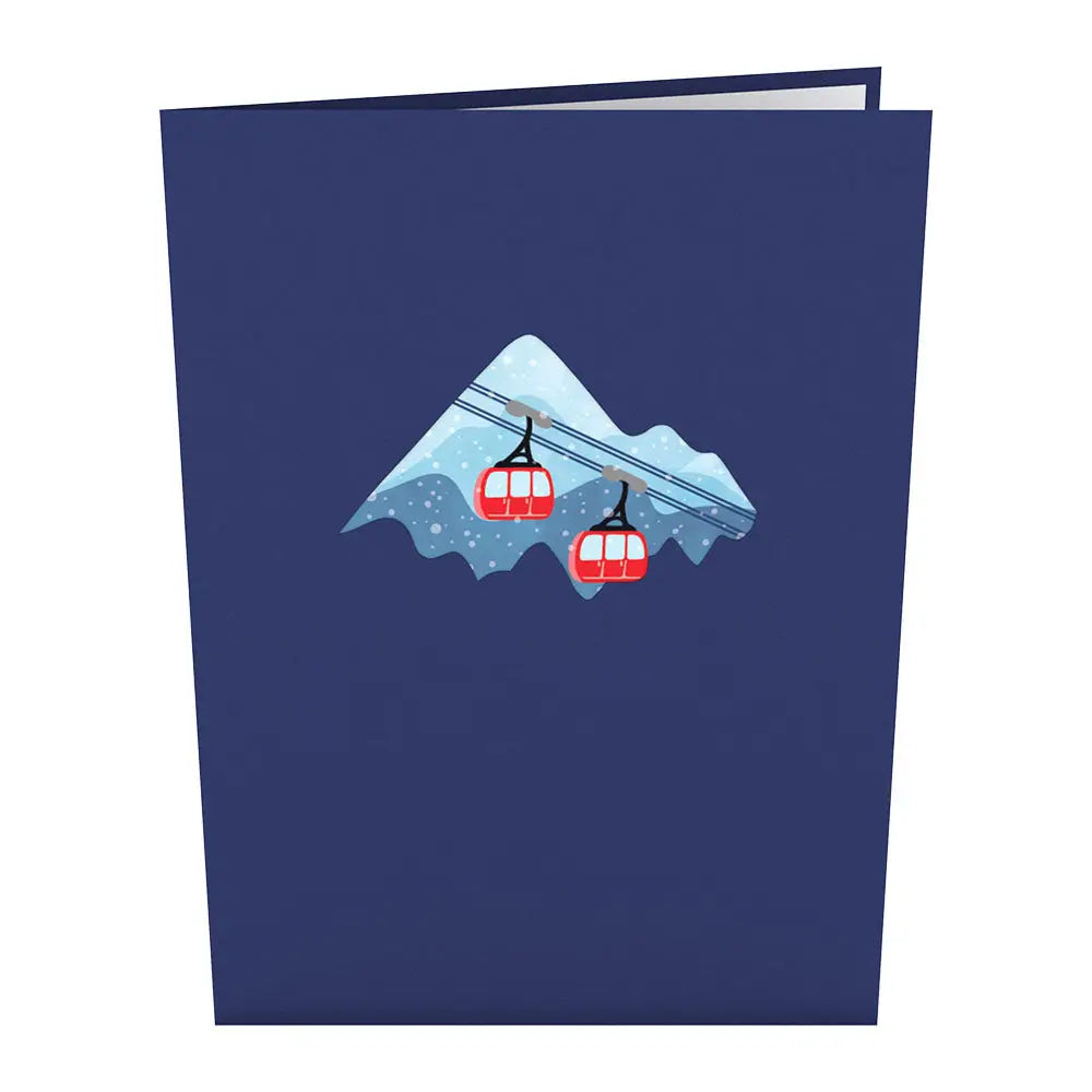 LP2204 SKI VILLAGE POP-UP CARD 5x7"