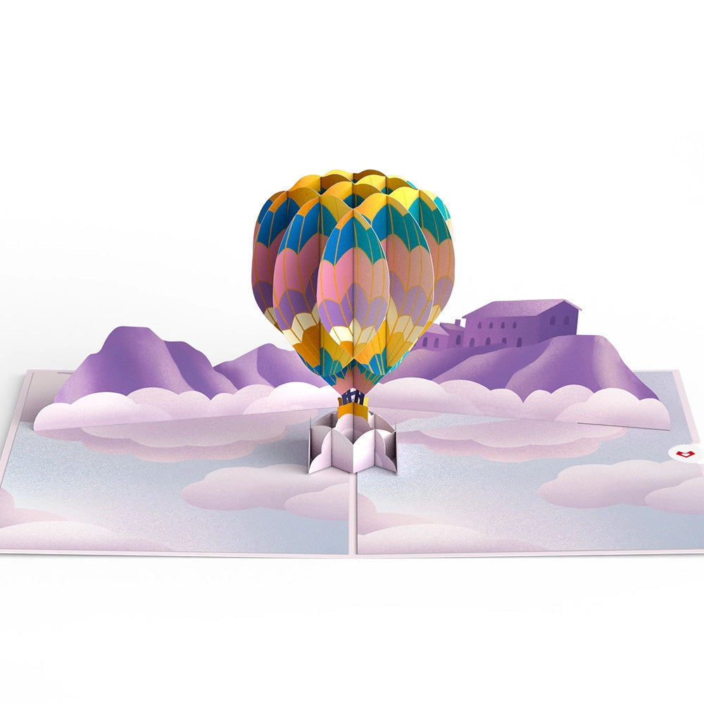 LP9359 MAJESTIC HOT AIR BALLOON POP-UP CARD 5x7"