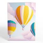 LP9359 MAJESTIC HOT AIR BALLOON POP-UP CARD 5x7"