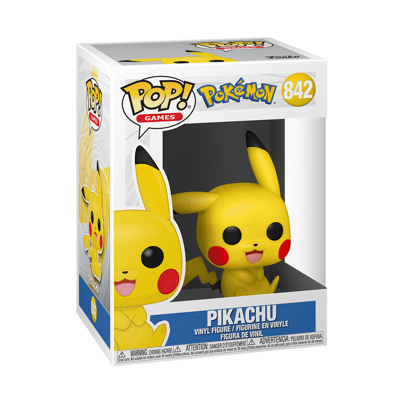 POKEMON PIKACHU SITTING FUNKO POP #842