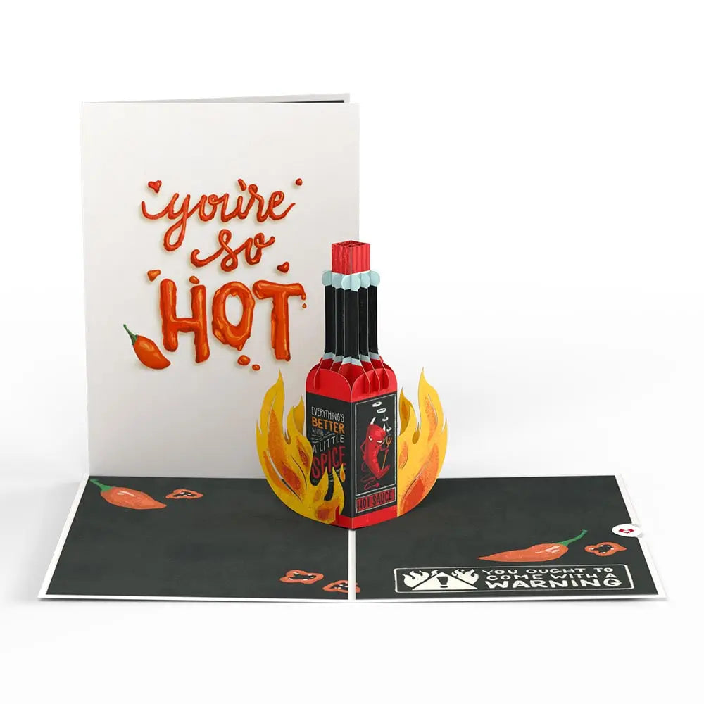 LP5156 YOU'RE SO HOT-HOT SAUCE POP-UP CARD 5x7"