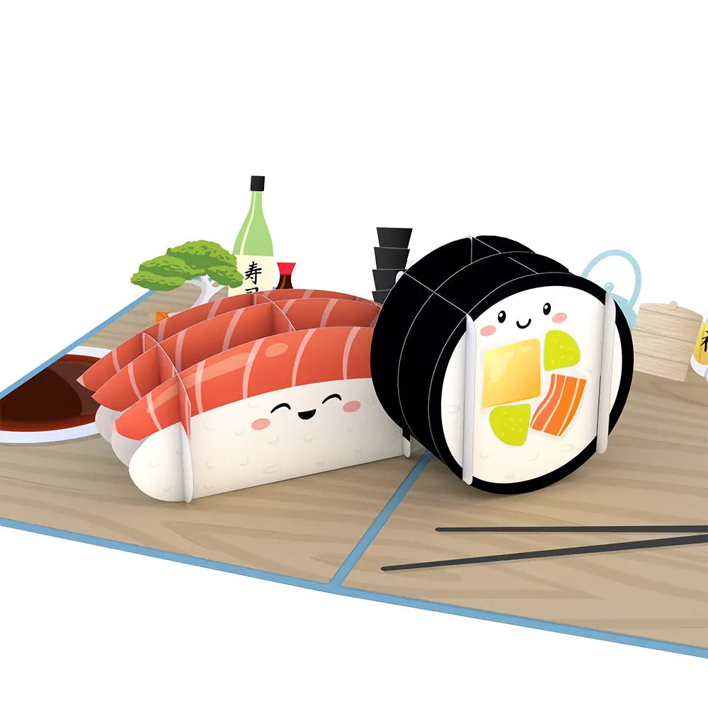 LP2137 SUSHI POP-UP CARD 5x7"