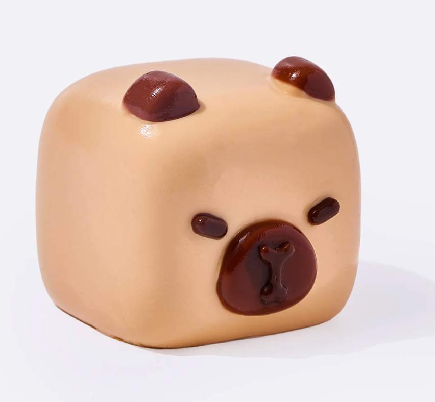 Earthy Yellow Capybara Cube
