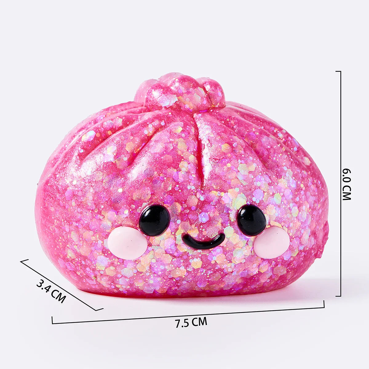Fuchsia Glitter Dumpling