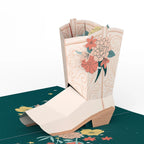 LP6083 HAPPY B-DAY COWGIRL POP-UP CARD 5x7"