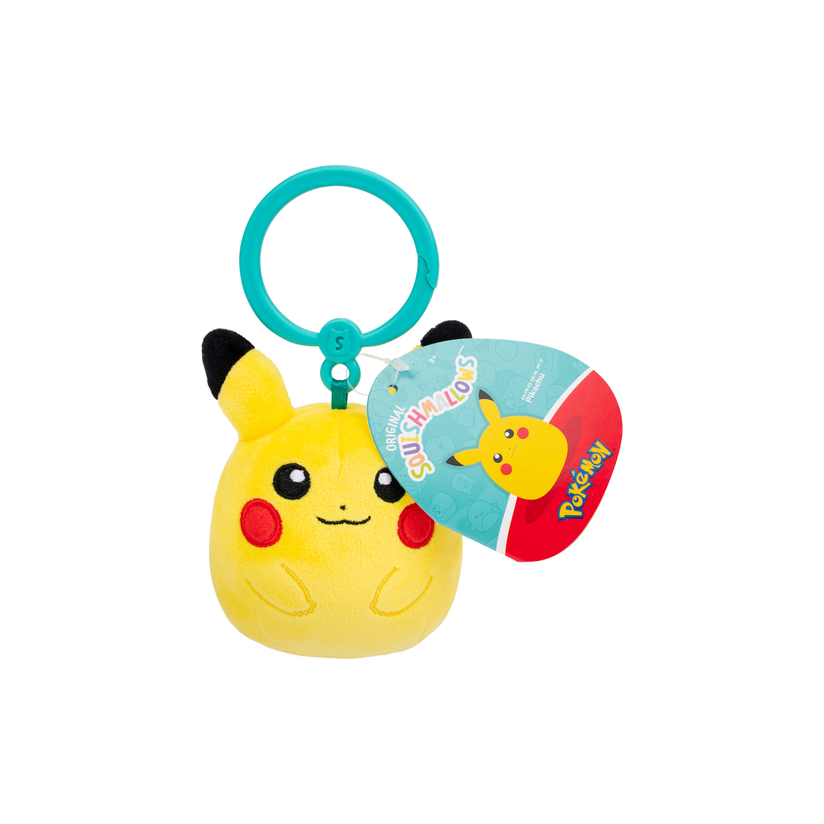 SQPK00527 SQUISHMALLOWS 3.5" PLUSH CLIP POKEMON ASSORT