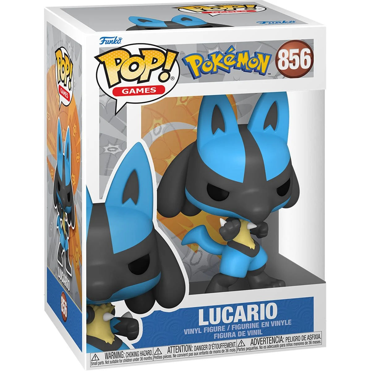 FU59342 POKEMON LUCARIO FUNKO POP! VINYL FIGURE #856