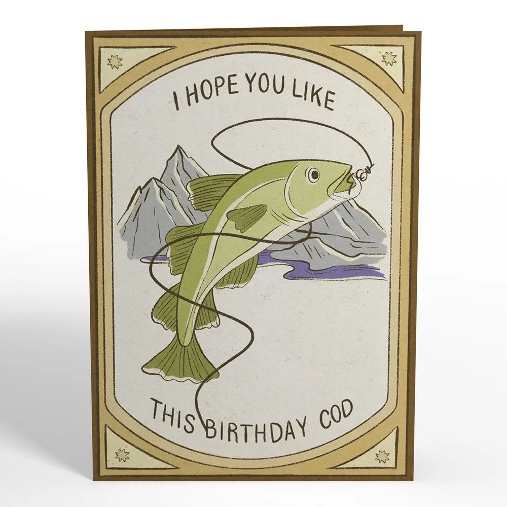 LP5497 BIRTHDAY COD POP-UP CARD 5x7"