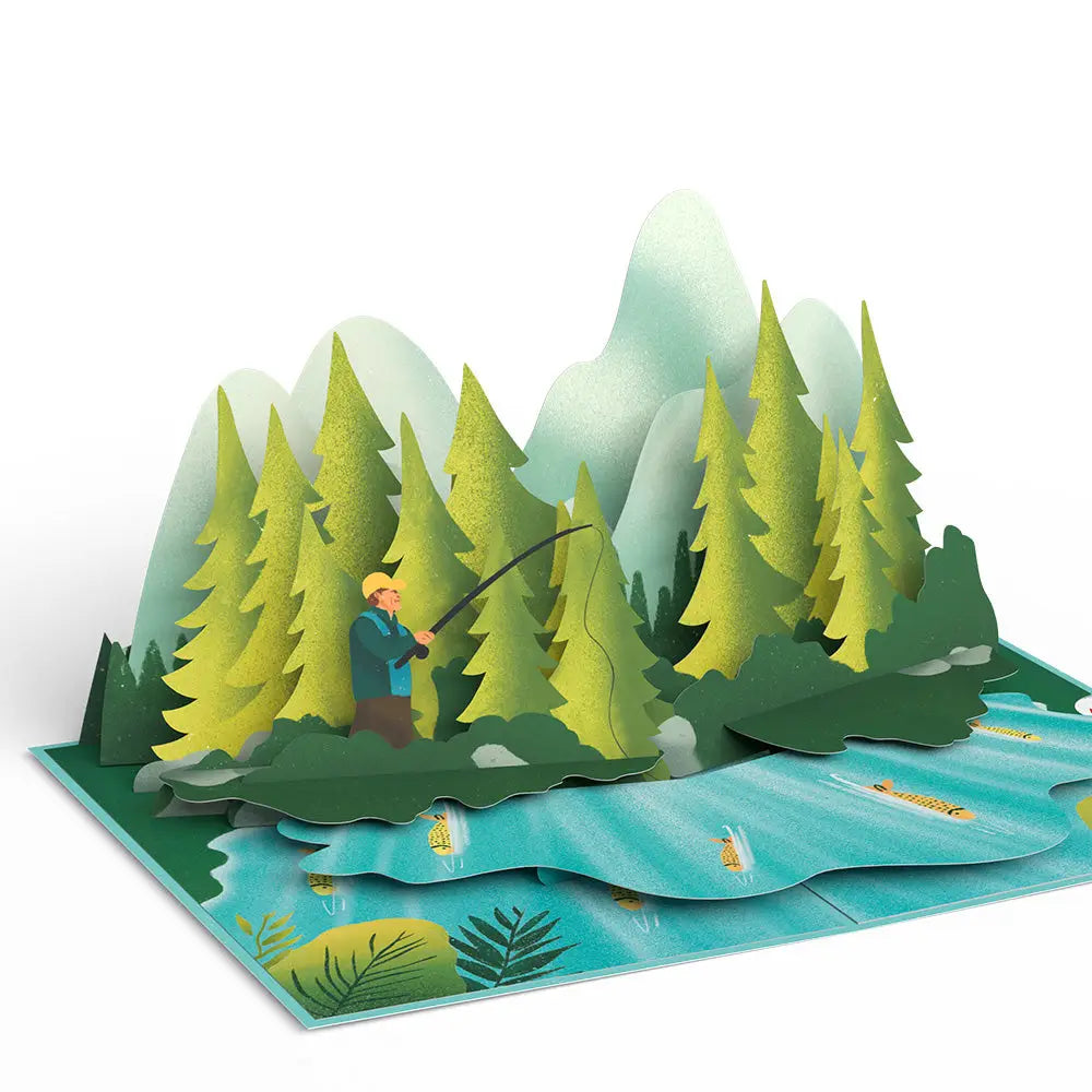 LP7344 GONE FISHING POP-UP 5x7"