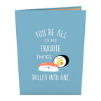 LP2137 SUSHI POP-UP CARD 5x7"