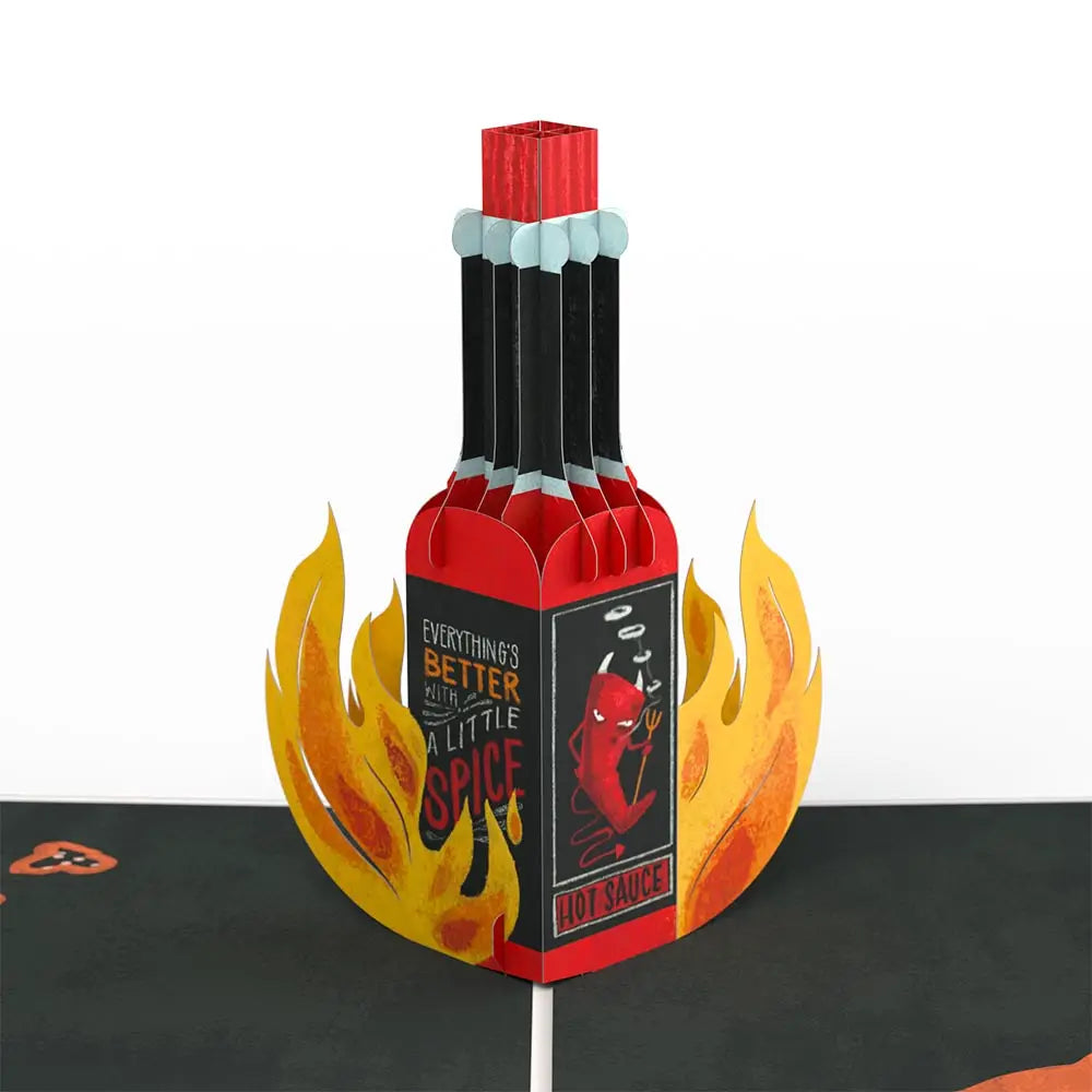 LP5156 YOU'RE SO HOT-HOT SAUCE POP-UP CARD 5x7"