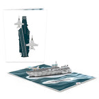 LP1891 U.S. AIRCRAFT CARRIER POP-UP CARD 5x7"