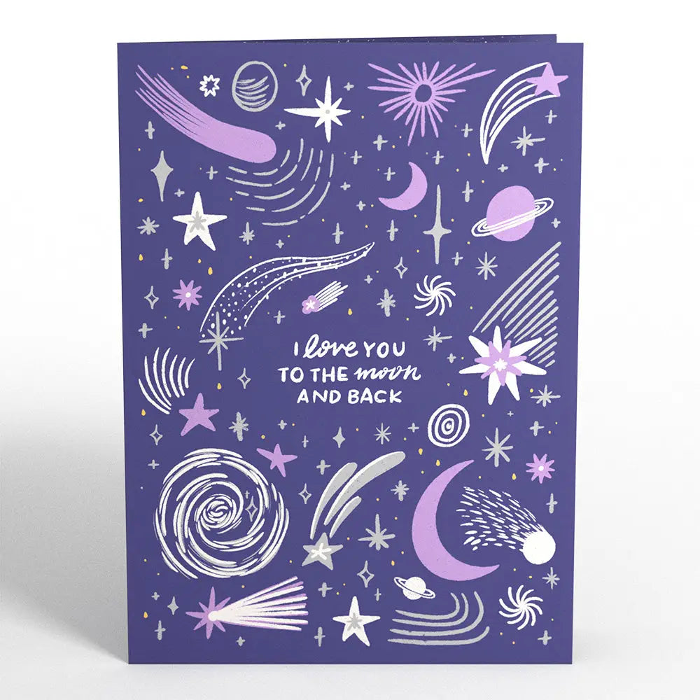 LP6435 LOVE YOU TO THE MOON AND BACK LIGHT-UP 5x7"