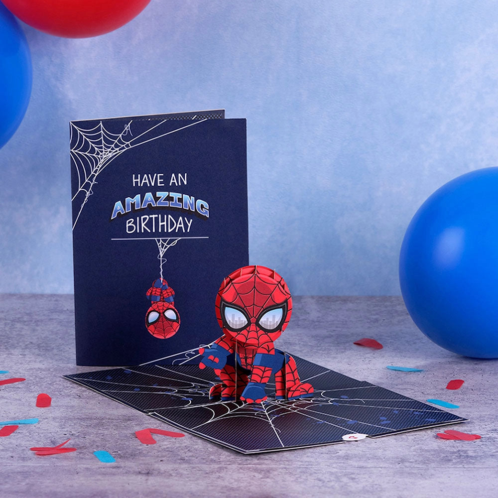 LP5026 MARVEL'S SPIDER-MAN AMAZING B-DAY POP-UP CARD 5x7"