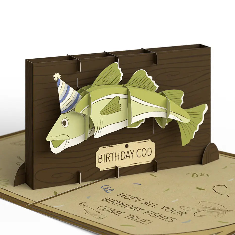 LP5497 BIRTHDAY COD POP-UP CARD 5x7"
