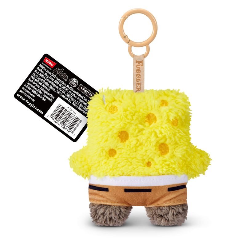 15756UQ1 ZURU FUGGLER SPONGEBOB 5" KEYRINGS